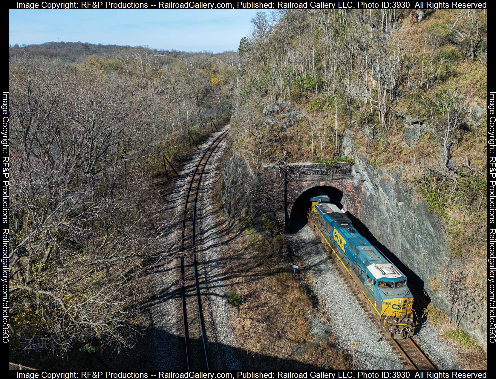 CSXT 5469 is a class GE ES40DC and  is pictured in Point of Rocks, Maryland, USA.  This was taken along the Metropolitan Subdivision on the CSX Transportation. Photo Copyright: RF&P Productions uploaded to Railroad Gallery on 11/26/2024. This photograph of CSXT 5469 was taken on Monday, November 25, 2024. All Rights Reserved. 