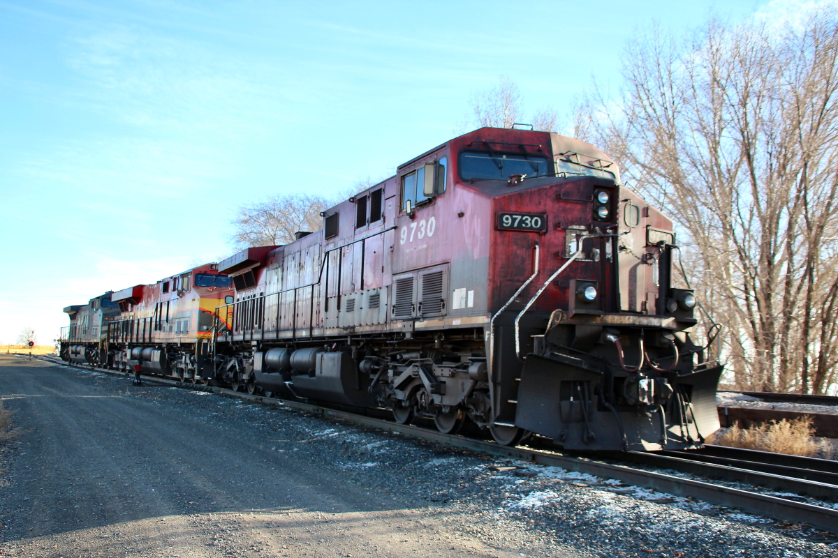 CP 9730 is a class GE AC4400CW and  is pictured in Jerome, Idaho, USA.  This was taken along the Northside Branch/Eastern Idaho RR on the Canadian Pacific Railway. Photo Copyright: Rick Doughty uploaded to Railroad Gallery on 12/03/2024. This photograph of CP 9730 was taken on Monday, December 02, 2024. All Rights Reserved. 