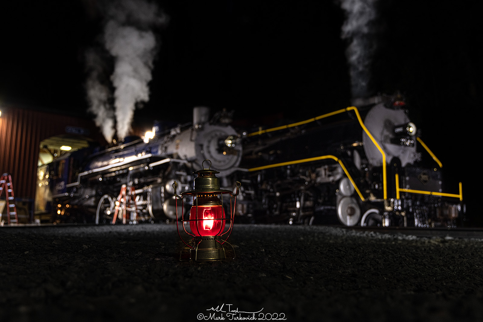 RDG 2102 is a class T-1 and  is pictured in Port Clinton, Pennsylvania, USA.  This was taken along the Reading & Northern Steam Shop on the Reading Company. Photo Copyright: Mark Turkovich uploaded to Railroad Gallery on 12/13/2022. This photograph of RDG 2102 was taken on Saturday, August 13, 2022. All Rights Reserved. 