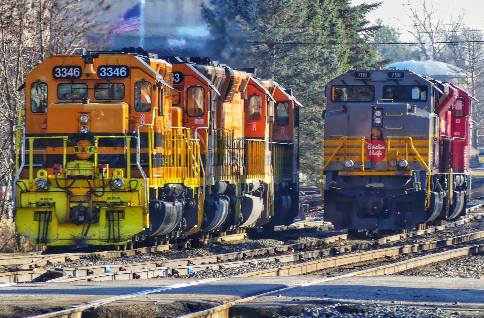 WCOR 3346 is a class EMD SD40-2 and  is pictured in Silver Springs , New York , USA.  This was taken along the NS Southern Tier Line  on the Rochester and Southern Railroad. Photo Copyright: Scott  Murnan  uploaded to Railroad Gallery on 01/10/2023. This photograph of WCOR 3346 was taken on Monday, January 09, 2023. All Rights Reserved. 