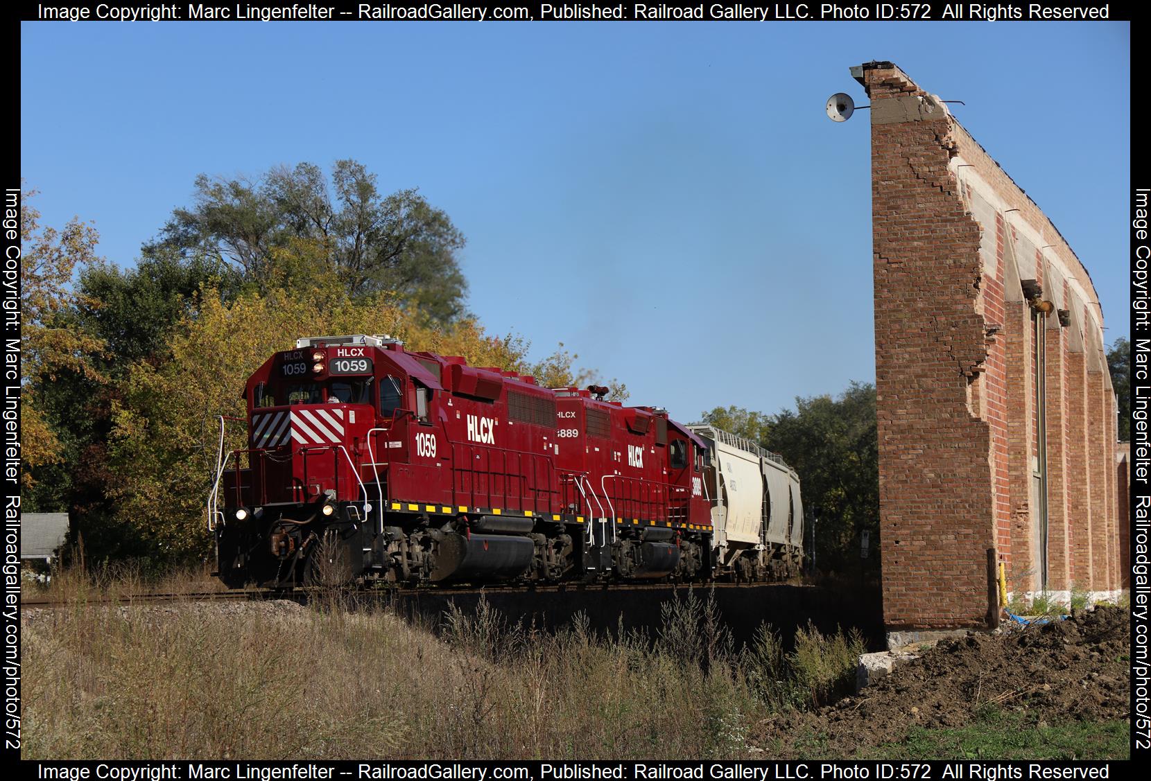 HLCX 1509 is a class EMD GP40-2 and  is pictured in Rochelle, Illinois, USA.  This was taken along the BNSF Aurora Sub on the HLCX. Photo Copyright: Marc Lingenfelter uploaded to Railroad Gallery on 01/14/2023. This photograph of HLCX 1509 was taken on Thursday, October 08, 2020. All Rights Reserved. 