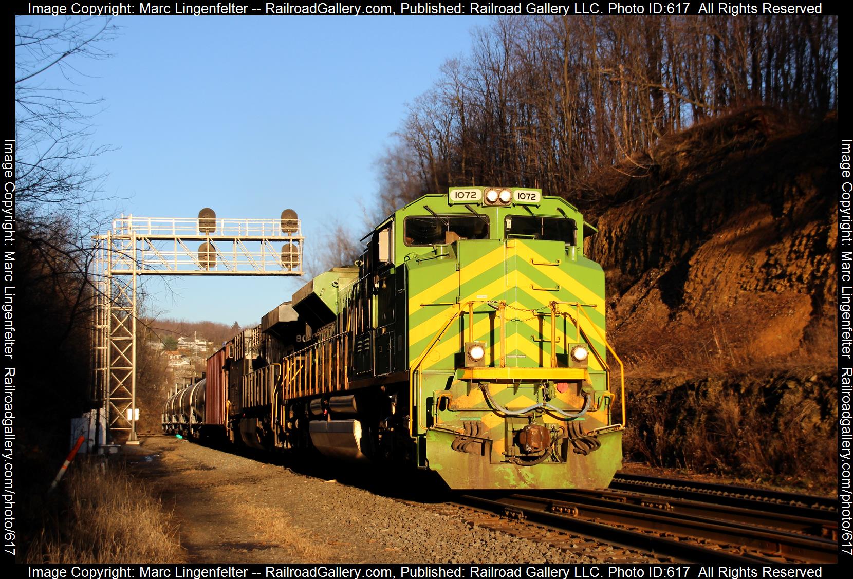 NS 1072 is a class EMD SD70ACe and  is pictured in Gallitzin, Pennsylvania, USA.  This was taken along the NS Pittsburgh Line on the Norfolk Southern. Photo Copyright: Marc Lingenfelter uploaded to Railroad Gallery on 01/24/2023. This photograph of NS 1072 was taken on Saturday, December 05, 2015. All Rights Reserved. 