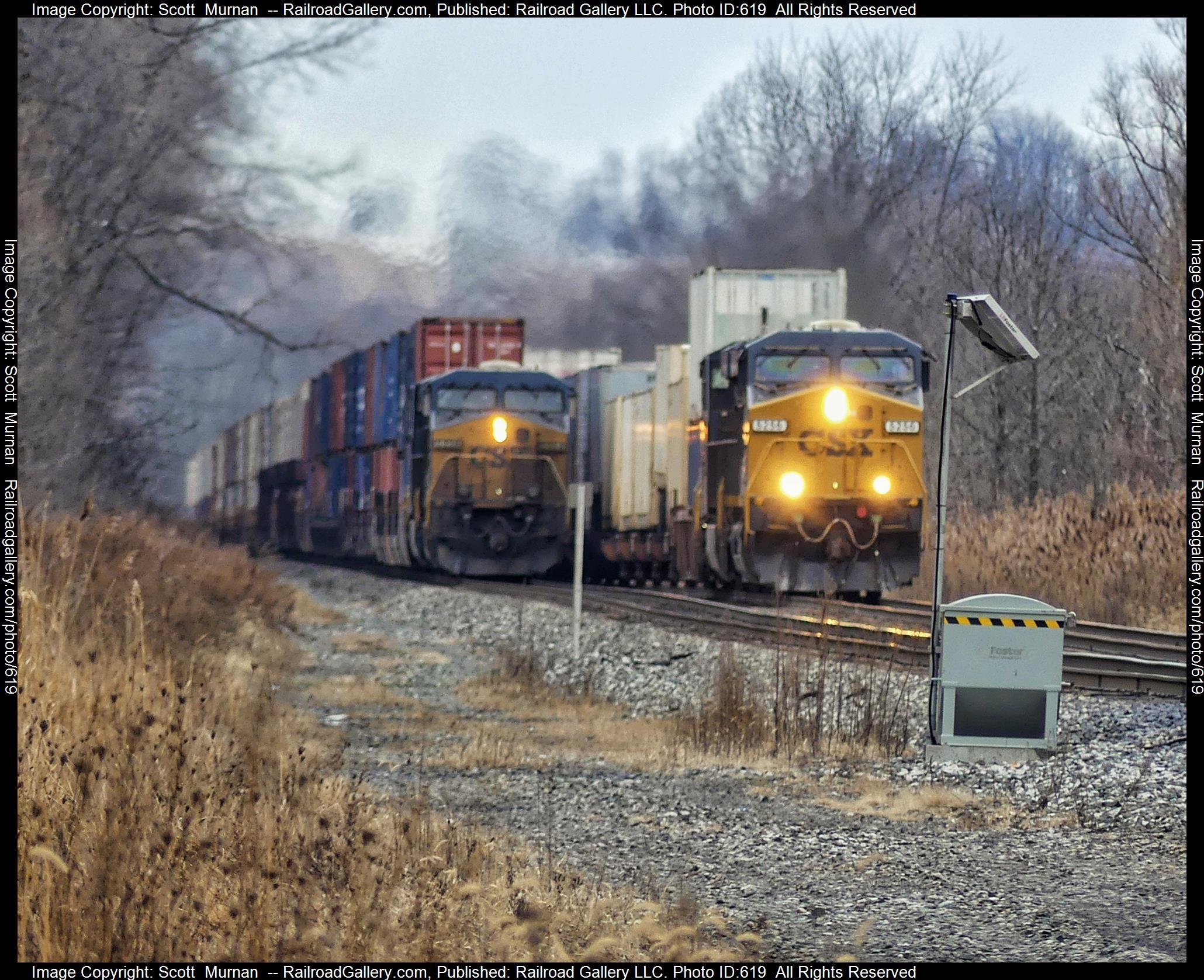 CSX 5256 is a class GE ES40DC and  is pictured in Macedon, New York, USA .  This was taken along the Rochester  on the CSX Transportation. Photo Copyright: Scott  Murnan  uploaded to Railroad Gallery on 01/24/2023. This photograph of CSX 5256 was taken on Sunday, January 22, 2023. All Rights Reserved. 