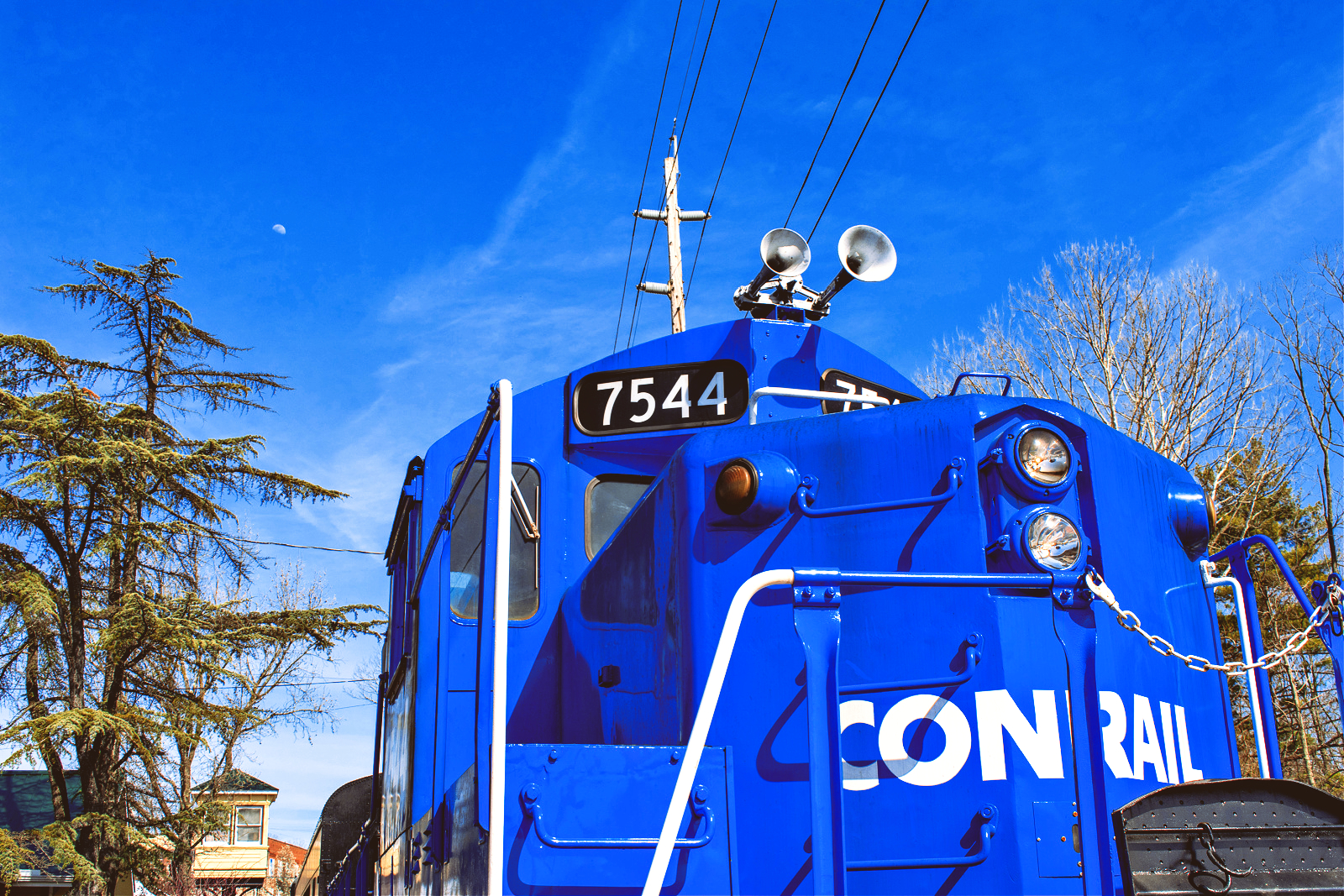 CRC 7544 is a class EMD GP10 and  is pictured in Lebanon, Ohio, United States.  This was taken along the LM&M Railroad on the Cincinnati Railway. Photo Copyright: David Rohdenburg uploaded to Railroad Gallery on 01/26/2023. This photograph of CRC 7544 was taken on Sunday, April 10, 2022. All Rights Reserved. 