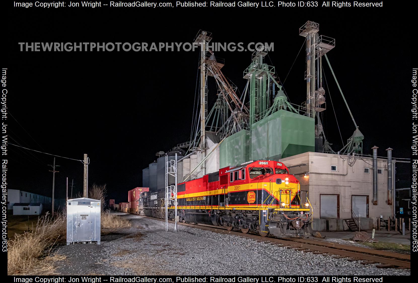 KCS 3951 is a class EMD SD70MAC and  is pictured in Hagerstown, Maryland, USA.  This was taken along the CSX LURGAN on the Kansas City Southern. Photo Copyright: Jon Wright uploaded to Railroad Gallery on 01/27/2023. This photograph of KCS 3951 was taken on Tuesday, February 13, 2018. All Rights Reserved. 