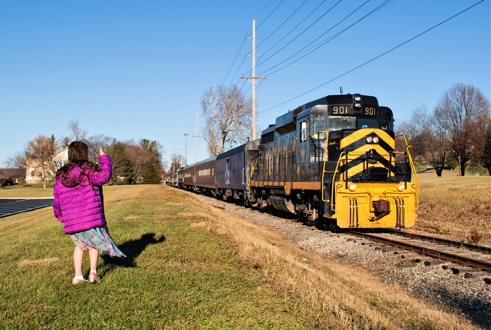 CRC 901 is a class EMD GP30 and  is pictured in Lebanon, Ohio, United States.  This was taken along the LM&M Railroad on the Cincinnati Railway. Photo Copyright: David Rohdenburg uploaded to Railroad Gallery on 02/03/2023. This photograph of CRC 901 was taken on Saturday, December 03, 2022. All Rights Reserved. 