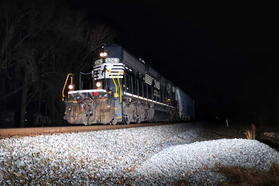 3263 is a class EMD SD40-2 and  is pictured in Duncan , South Carolina, USA.  This was taken along the Piedmont Division/Charlotte District  on the Norfolk Southern. Photo Copyright: Jaden Howard  uploaded to Railroad Gallery on 02/21/2023. This photograph of 3263 was taken on Thursday, February 16, 2023. All Rights Reserved. 