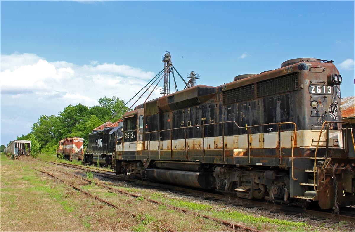 CALA is a class EMD GP30 and  is pictured in Chadborne, South Carolina, Usa .  This was taken along the Carolina Southern on the Carolina Southern. Photo Copyright: Corey Coen uploaded to Railroad Gallery on 02/22/2023. This photograph of CALA was taken on Wednesday, February 22, 2023. All Rights Reserved. 