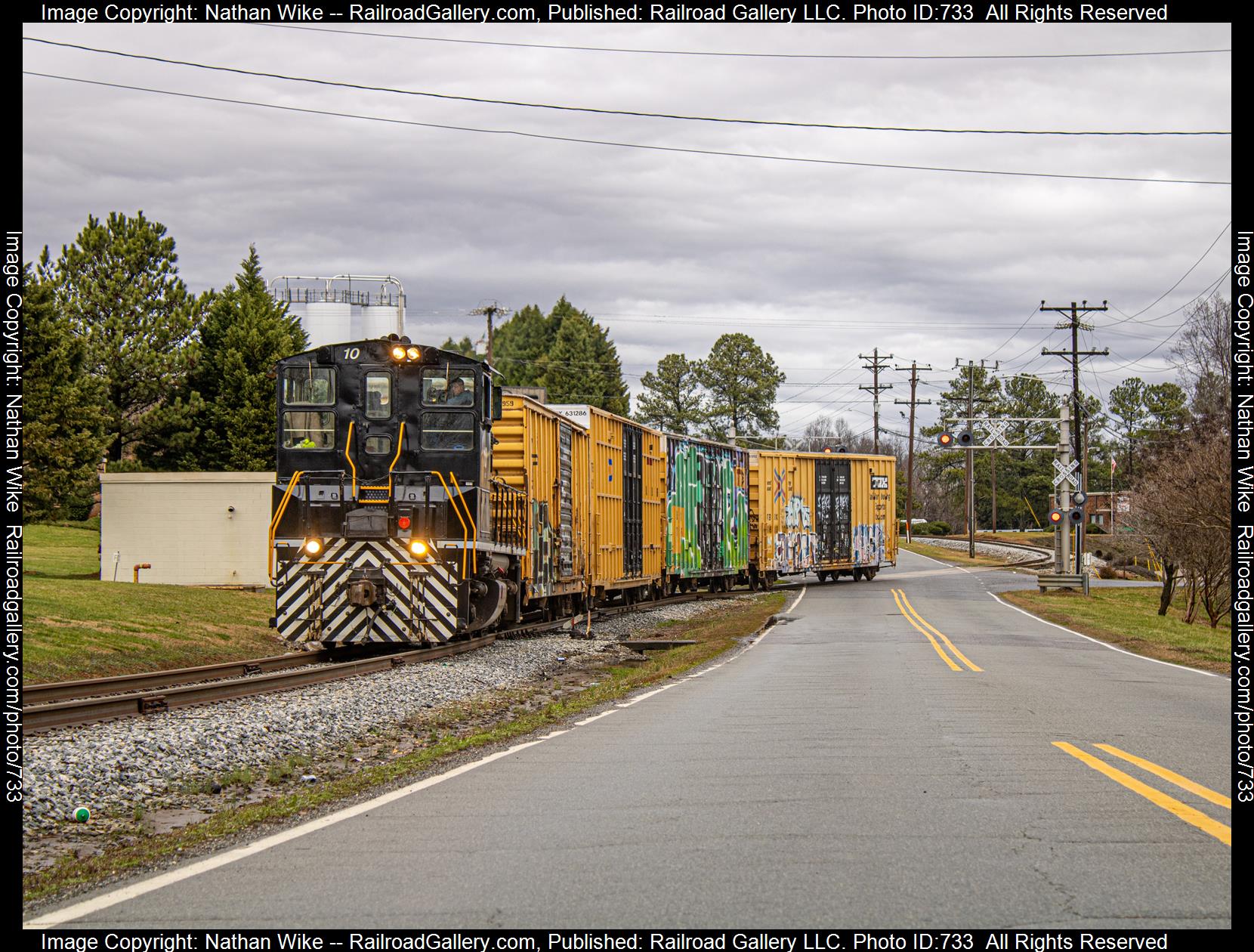 ARC 10 is a class SW1500 and  is pictured in Statesville, North Carolina, United States.  This was taken along the Alexander Railroad  on the Alexander Railroad. Photo Copyright: Nathan Wike uploaded to Railroad Gallery on 02/22/2023. This photograph of ARC 10 was taken on Friday, February 17, 2023. All Rights Reserved. 