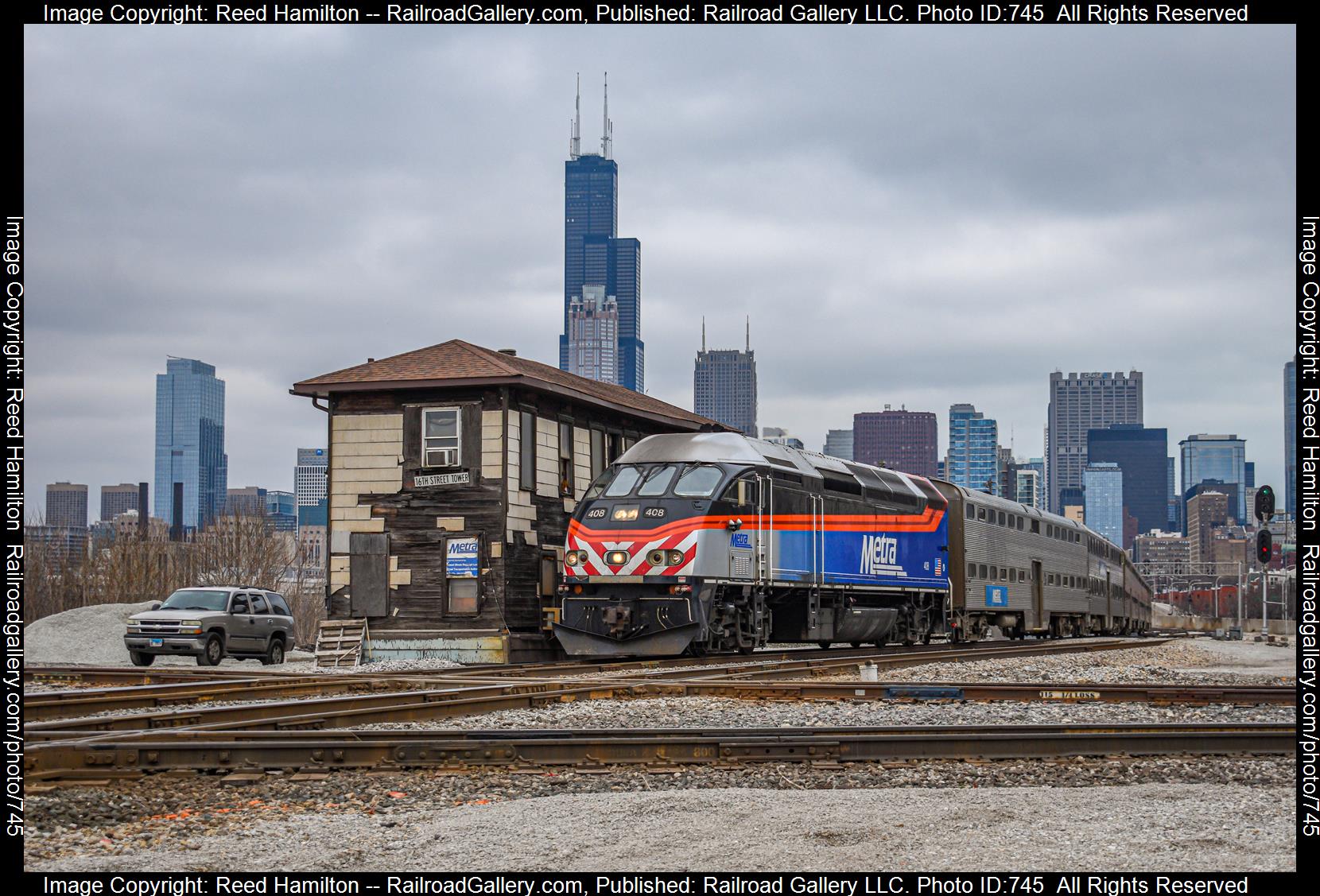 METX 408 is a class MPI MP36PH-3C and  is pictured in Chicago, Illinois , United States.  This was taken along the Rock Island District on the Metra. Photo Copyright: Reed Hamilton uploaded to Railroad Gallery on 02/24/2023. This photograph of METX 408 was taken on Monday, April 04, 2022. All Rights Reserved. 