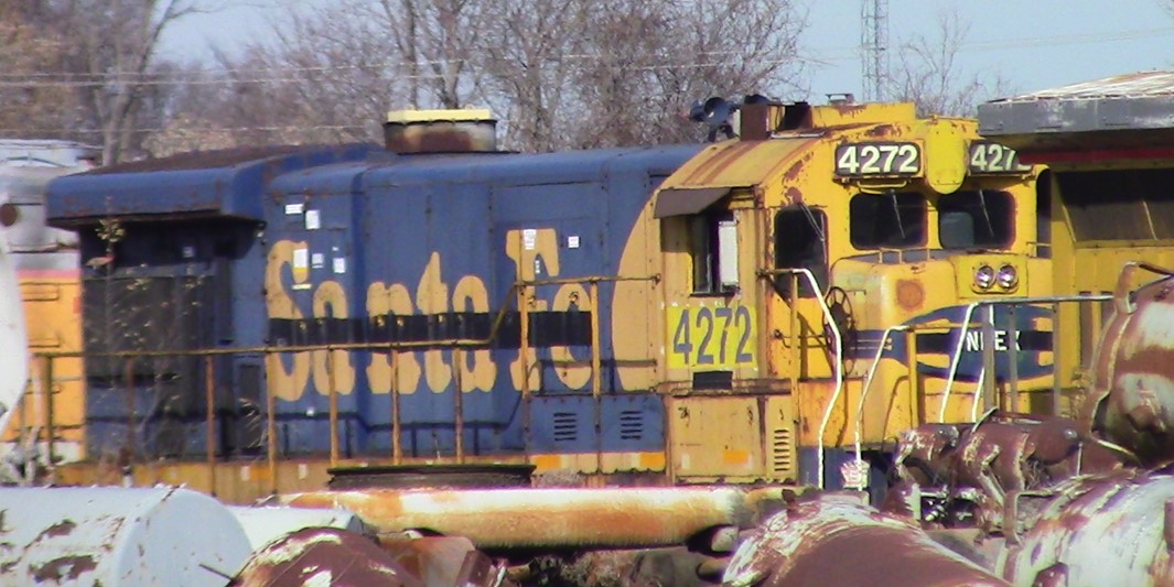 NREX 4272 is a class GE B23-7 and  is pictured in Mount Vernon, Illinois, USA.  This was taken along the National Railway Equipment on the Santa Fe. Photo Copyright: Blaise Lambert uploaded to Railroad Gallery on 02/27/2023. This photograph of NREX 4272 was taken on Wednesday, November 23, 2022. All Rights Reserved. 