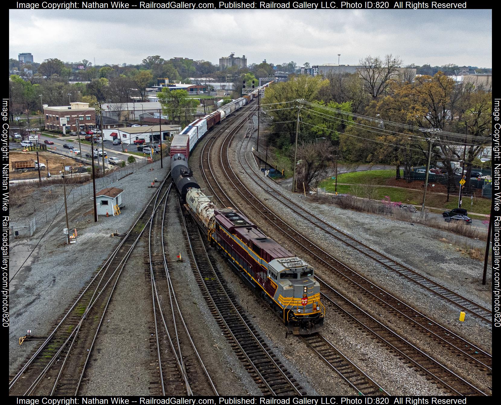 CP 7016 is a class sd70acu and  is pictured in Charlotte, North Carolina, United States.  This was taken along the Piedmont Divison  on the Canadian Pacific Railway. Photo Copyright: Nathan Wike uploaded to Railroad Gallery on 03/10/2023. This photograph of CP 7016 was taken on Friday, March 10, 2023. All Rights Reserved. 