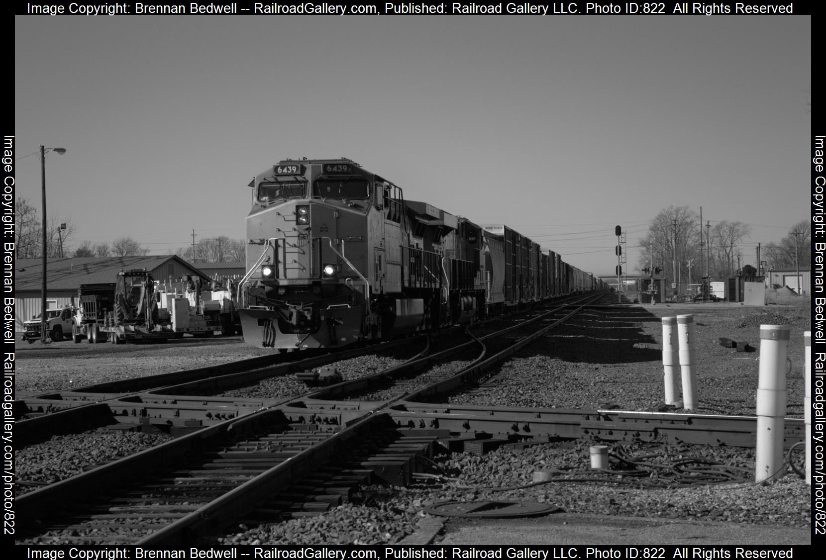 UP 6439 is a class AC44CW and  is pictured in Effingham, Illinois, United States.  This was taken along the St Louis Line on the Union Pacific Railroad. Photo Copyright: Brennan Bedwell uploaded to Railroad Gallery on 03/10/2023. This photograph of UP 6439 was taken on Sunday, February 12, 2023. All Rights Reserved. 