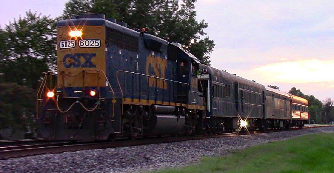 CSX 6025 is a class EMD GP40-2 and  is pictured in Woodlawn, Illinois, USA.  This was taken along the EVWR Evansville District on the CSX Transportation. Photo Copyright: Blaise Lambert uploaded to Railroad Gallery on 03/19/2023. This photograph of CSX 6025 was taken on Thursday, September 22, 2022. All Rights Reserved. 