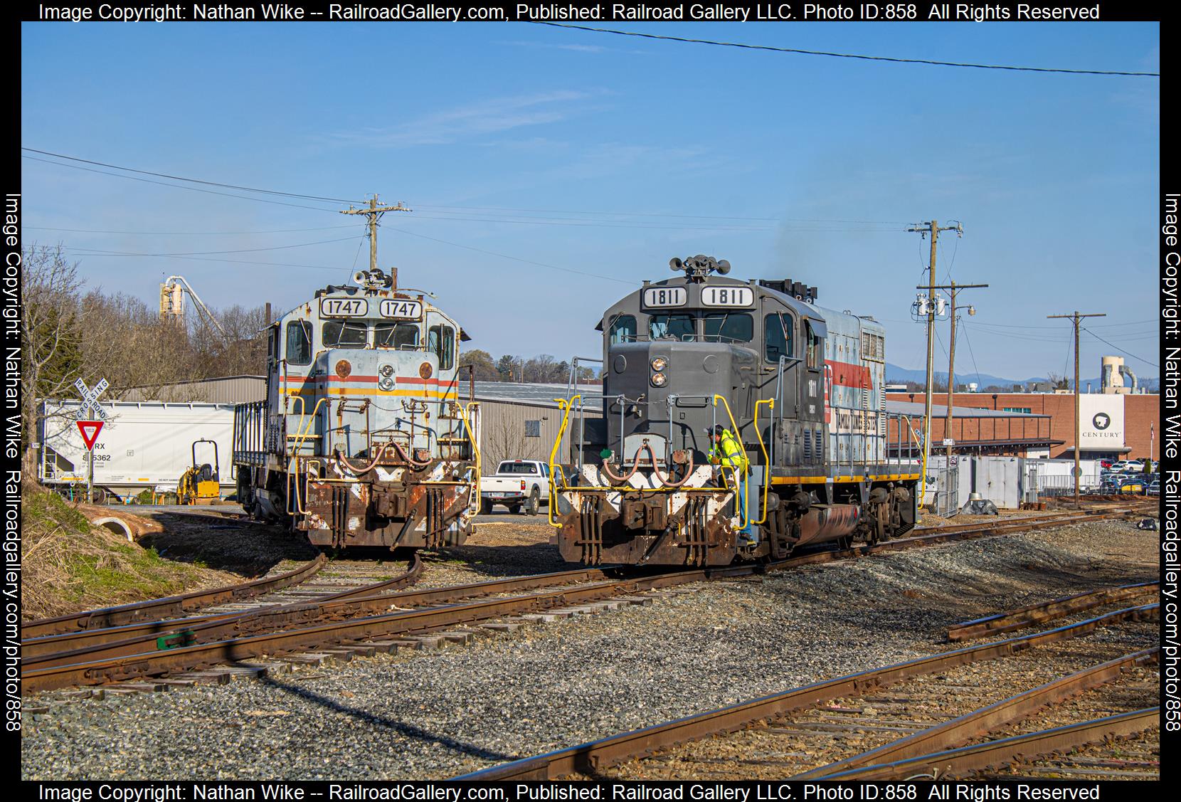 CWCY 1811 is a class GP16 and  is pictured in Hickory , North Carolina, United States.  This was taken along the Caldwell County Railroad  on the Caldwell County Railroad. Photo Copyright: Nathan Wike uploaded to Railroad Gallery on 03/19/2023. This photograph of CWCY 1811 was taken on Thursday, March 16, 2023. All Rights Reserved. 