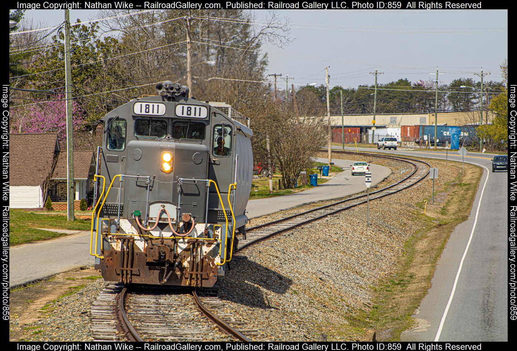 CWCY 1811 is a class GP16 and  is pictured in Granite Falls, North Carolina, United States.  This was taken along the Caldwell County Railroad  on the Caldwell County Railroad. Photo Copyright: Nathan Wike uploaded to Railroad Gallery on 03/19/2023. This photograph of CWCY 1811 was taken on Thursday, March 16, 2023. All Rights Reserved. 