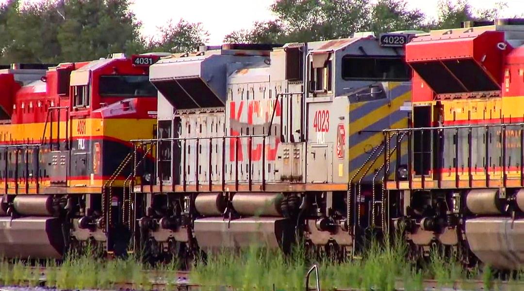 PRLX 4023 is a class EMD SD70ACe and  is pictured in East Saint Louis, Illinois, USA.  This was taken along the CN Saint Louis subdivision on the Kansas City Southern Railway. Photo Copyright: Blaise Lambert uploaded to Railroad Gallery on 03/26/2023. This photograph of PRLX 4023 was taken on Saturday, August 28, 2021. All Rights Reserved. 