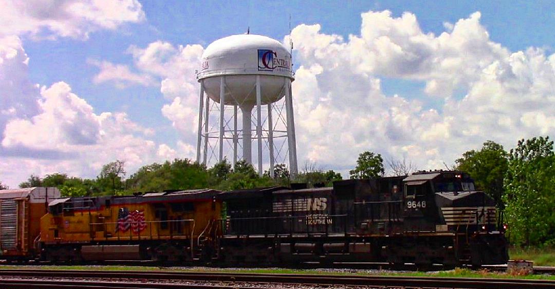 NS 9648 is a class GE C44-9W (Dash 9-44CW) and  is pictured in Centralia, Illinois, USA.  This was taken along the NS Southern West district on the Norfolk Southern. Photo Copyright: Blaise Lambert uploaded to Railroad Gallery on 04/03/2023. This photograph of NS 9648 was taken on Sunday, August 28, 2022. All Rights Reserved. 