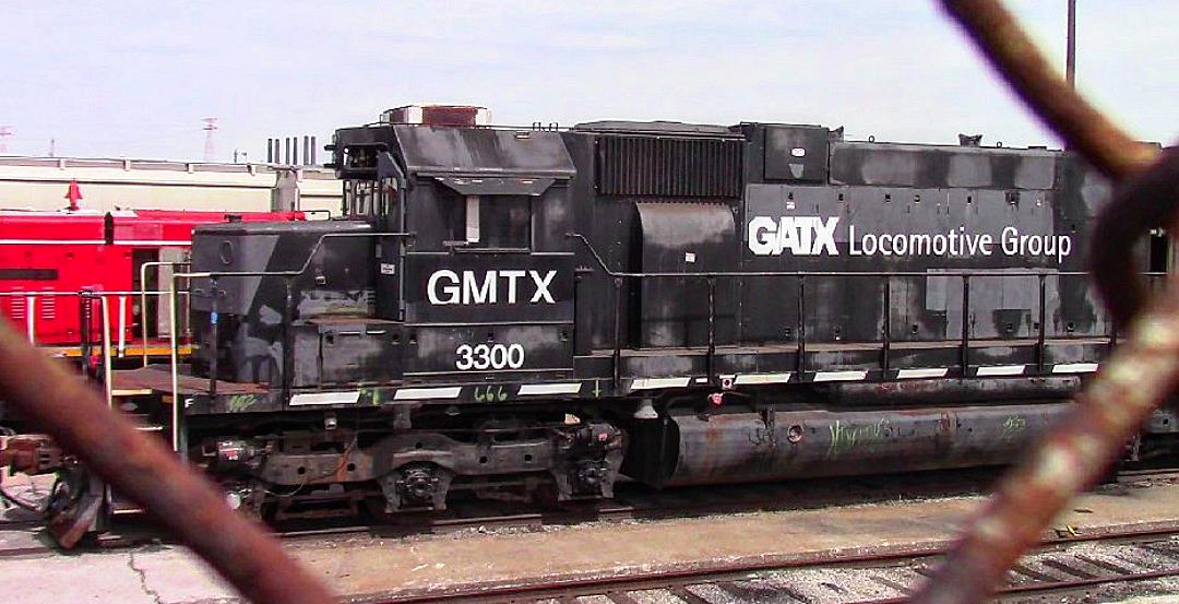GMTX 3300 is a class EMD SD38 and  is pictured in Saint Louis, Missouri, USA.  This was taken along the Foster Townsend  on the General American Transportation. Photo Copyright: Blaise Lambert uploaded to Railroad Gallery on 04/11/2023. This photograph of GMTX 3300 was taken on Friday, April 07, 2023. All Rights Reserved. 