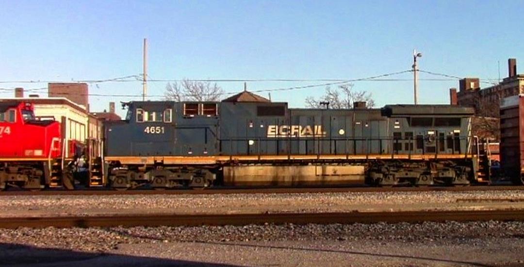 BCOL 4651 is a class GE C44-9W (Dash 9-44CW) and  is pictured in Centralia, Illinois, USA.  This was taken along the CN Centralia subdivision on the British Columbia Railway. Photo Copyright: Blaise Lambert uploaded to Railroad Gallery on 04/19/2023. This photograph of BCOL 4651 was taken on Friday, February 03, 2023. All Rights Reserved. 